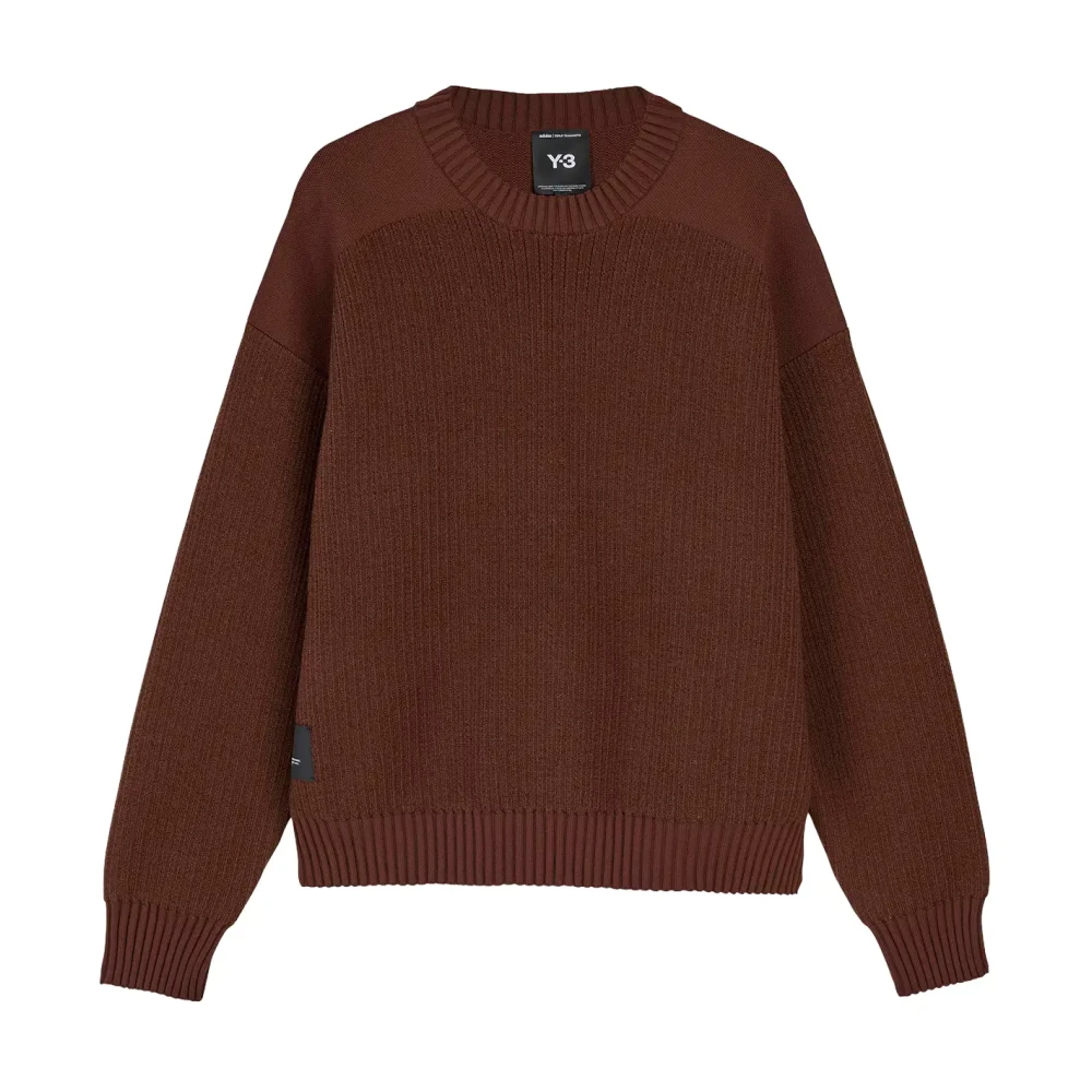 Adidas Men's Brown Ut Knit Crew Jumper - Long Sleeve Training Tops - M - Sport