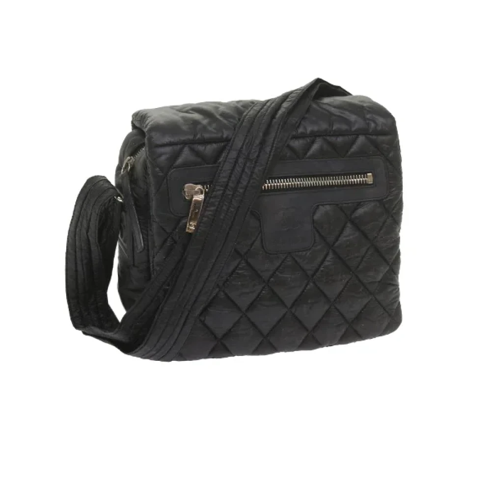 Chanel Vintage Pre-owned Nylon shoulder-bags Black Dames
