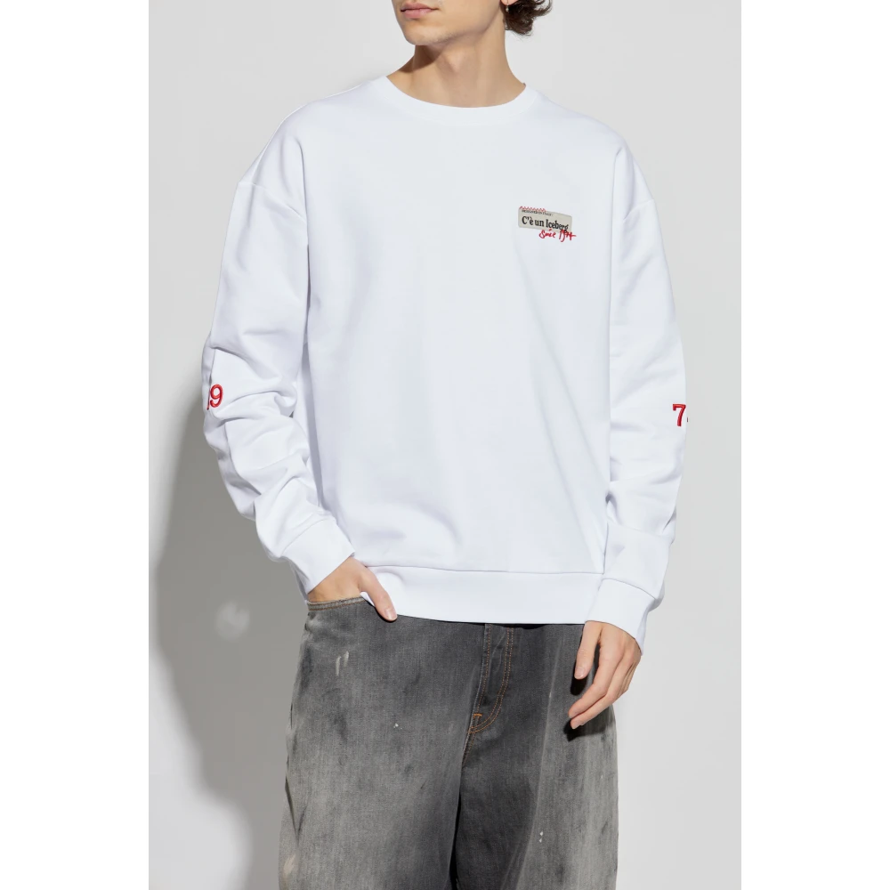 Iceberg Gedrukte sweatshirt White Heren