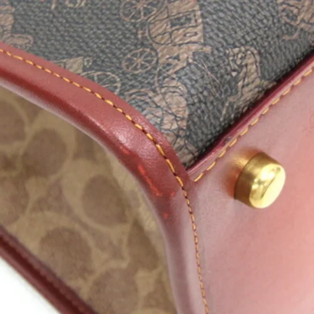 Coach Pre-owned Leather handbags Brown Dames