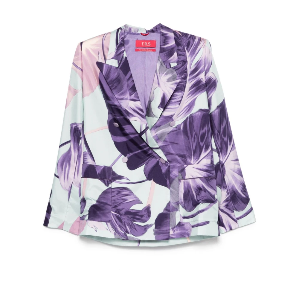 F.r.s For Restless Sleepers Women's Purple Blazers, Xs, Jackets For A Stylish Look