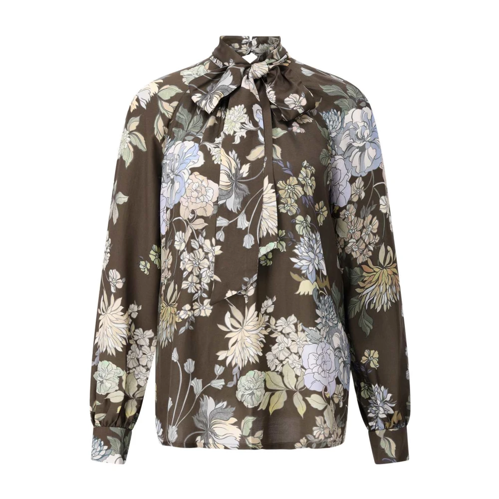 Riani Women's Multicolor Floral Blouse With Removable Tie - Blouses - S - Blouses & Shirts
