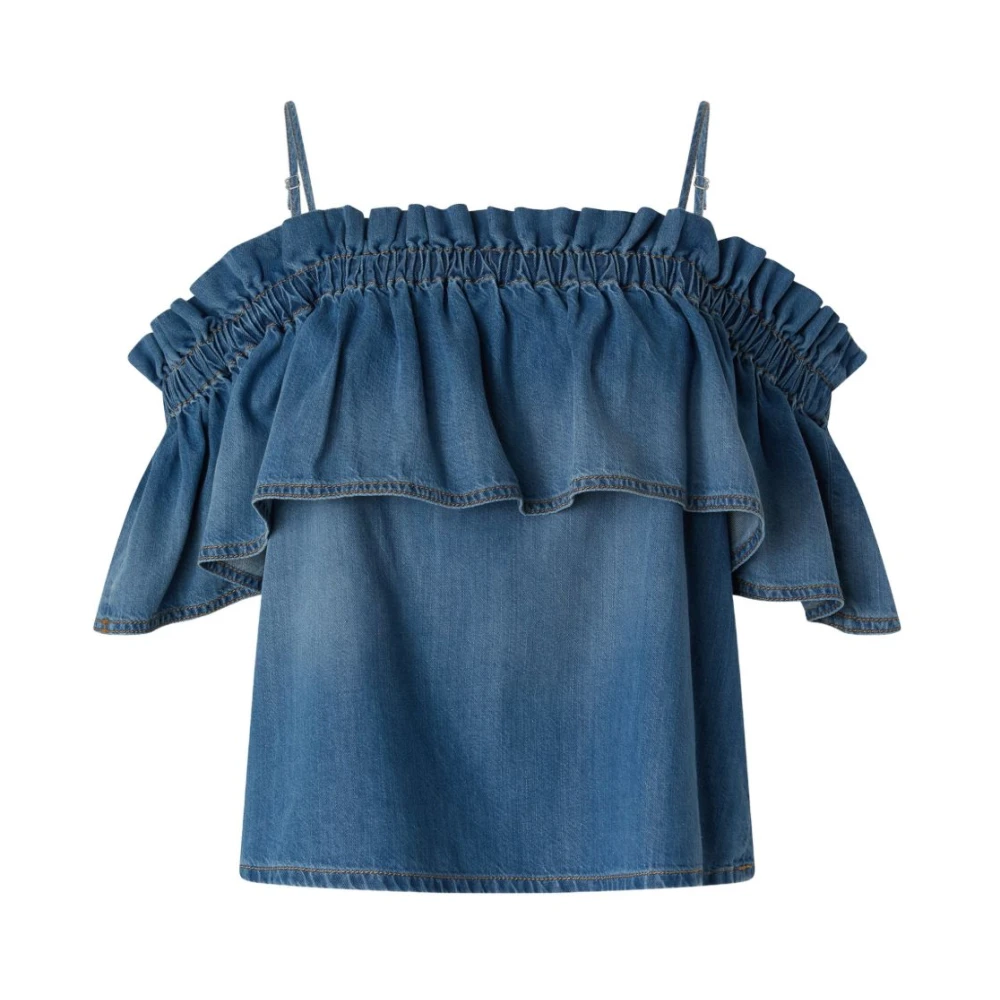Pinko Women's Blue Bloch Blouse - Blouses - M - Blouses & Shirts