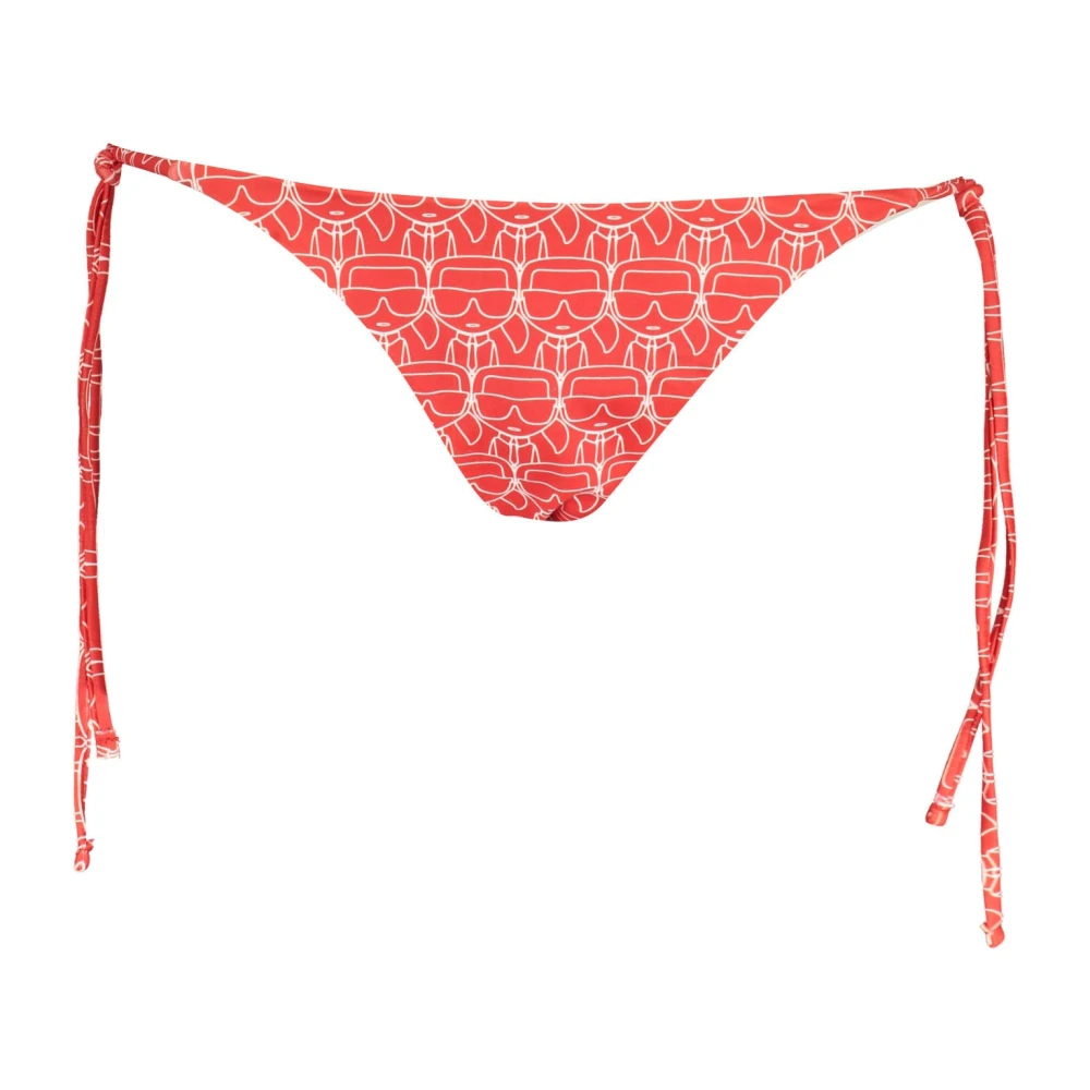 Karl Lagerfeld Badkleding Kostuum Deel Ondervrouw Rood Red Dames