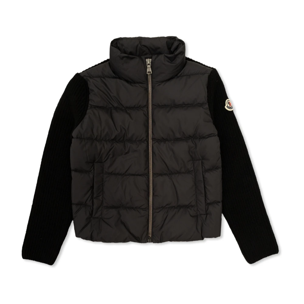 Moncler Cardigan med vadderad framsida Black, Unisex