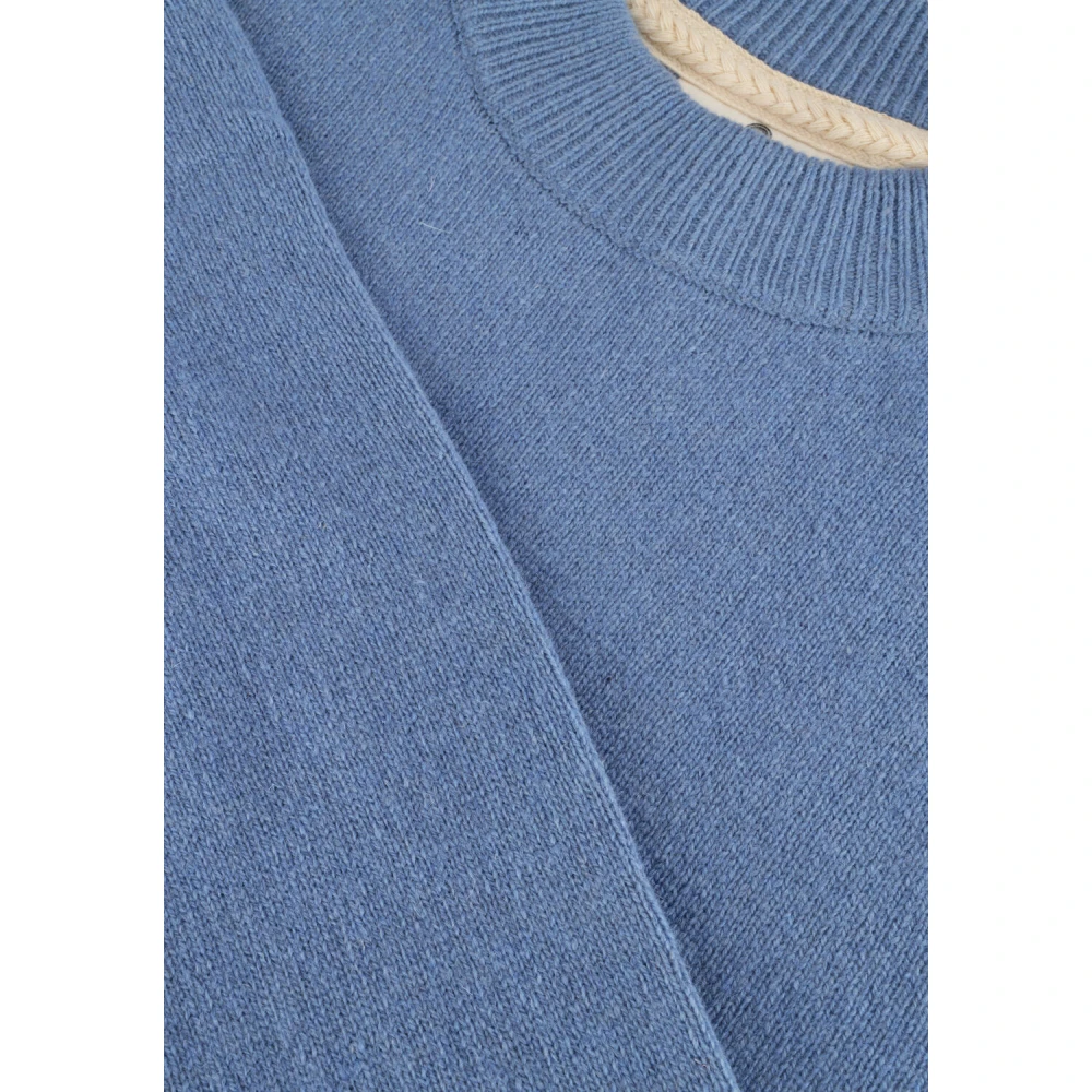 Anerkjendt Blauw Lamswol Gebreid Trui Vest Blue Heren