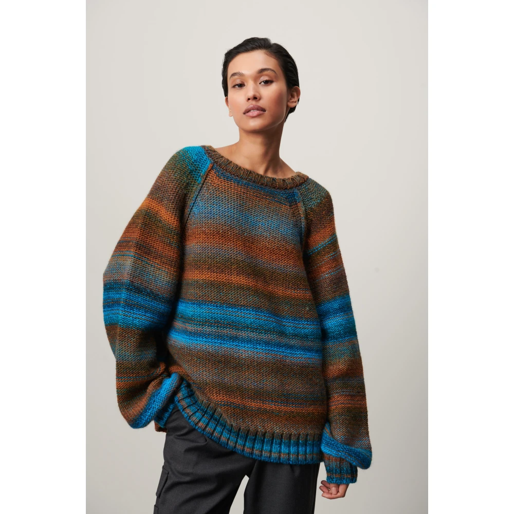 Jane Lushka Bruine Pullover | Gemaakt in Europa Multicolor Dames