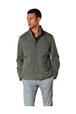 Lättvikts Stretch Field Jacket i Bomull Twill