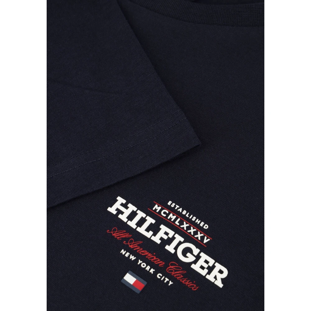 Tommy Hilfiger Heren Polo & T-shirts Monotype Tee Blue Heren