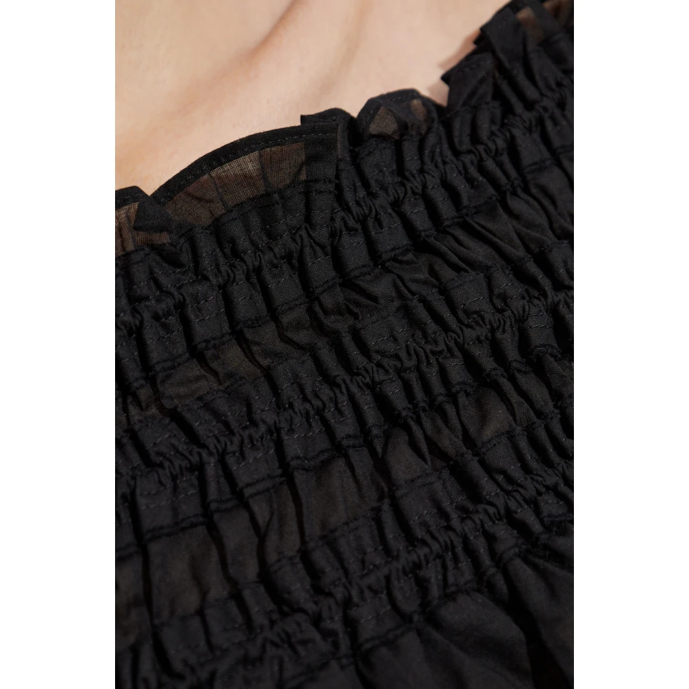 TORY BURCH Schouderloze jurk Black Dames