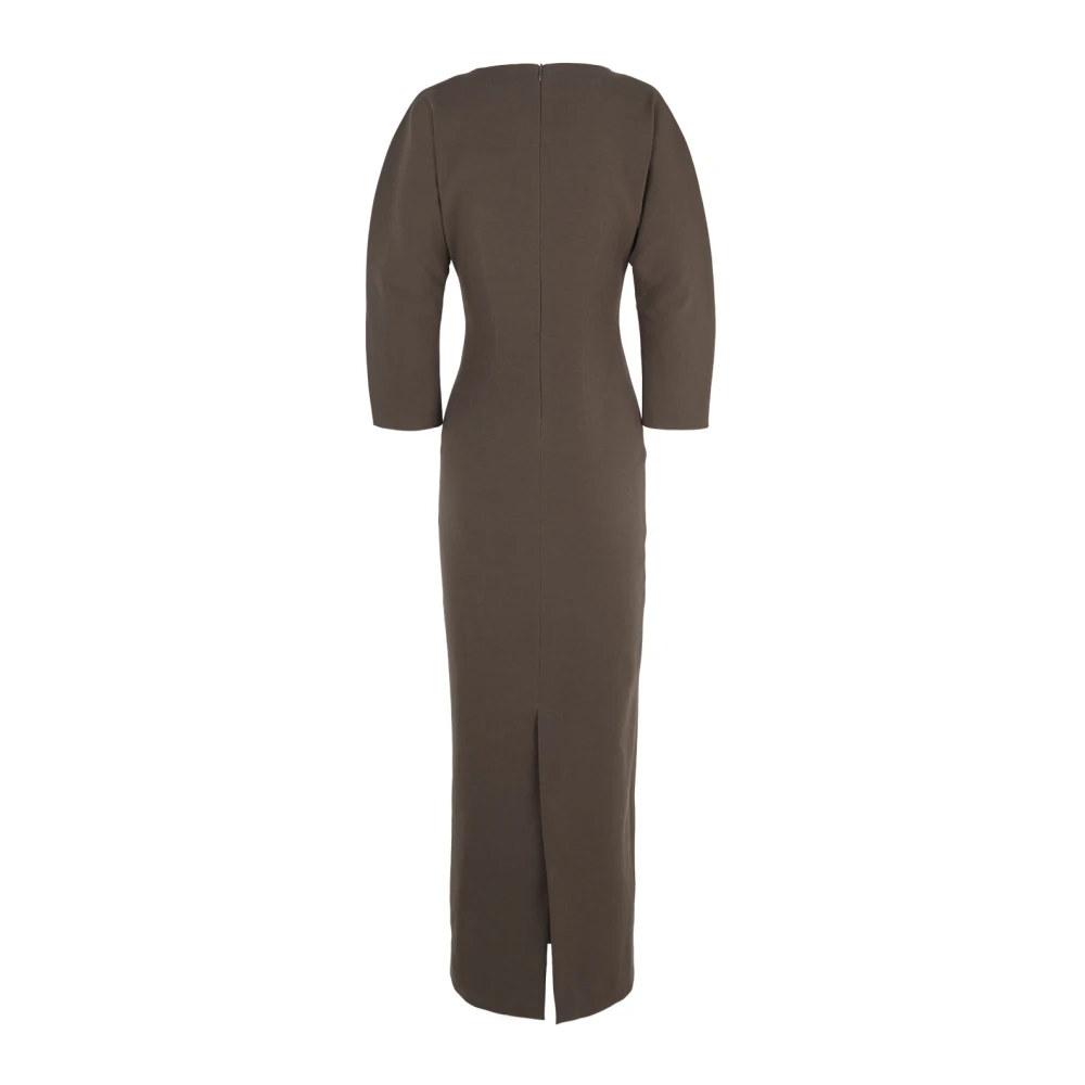 Cortana Bawa aansluitende bruine jurk Brown Dames