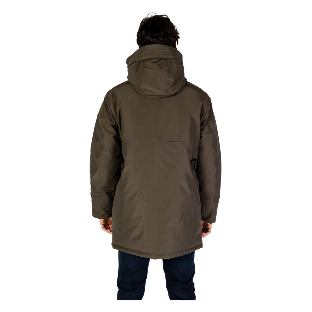 Replay Nylon Poly Jas Herfst Winter Collectie Green Heren
