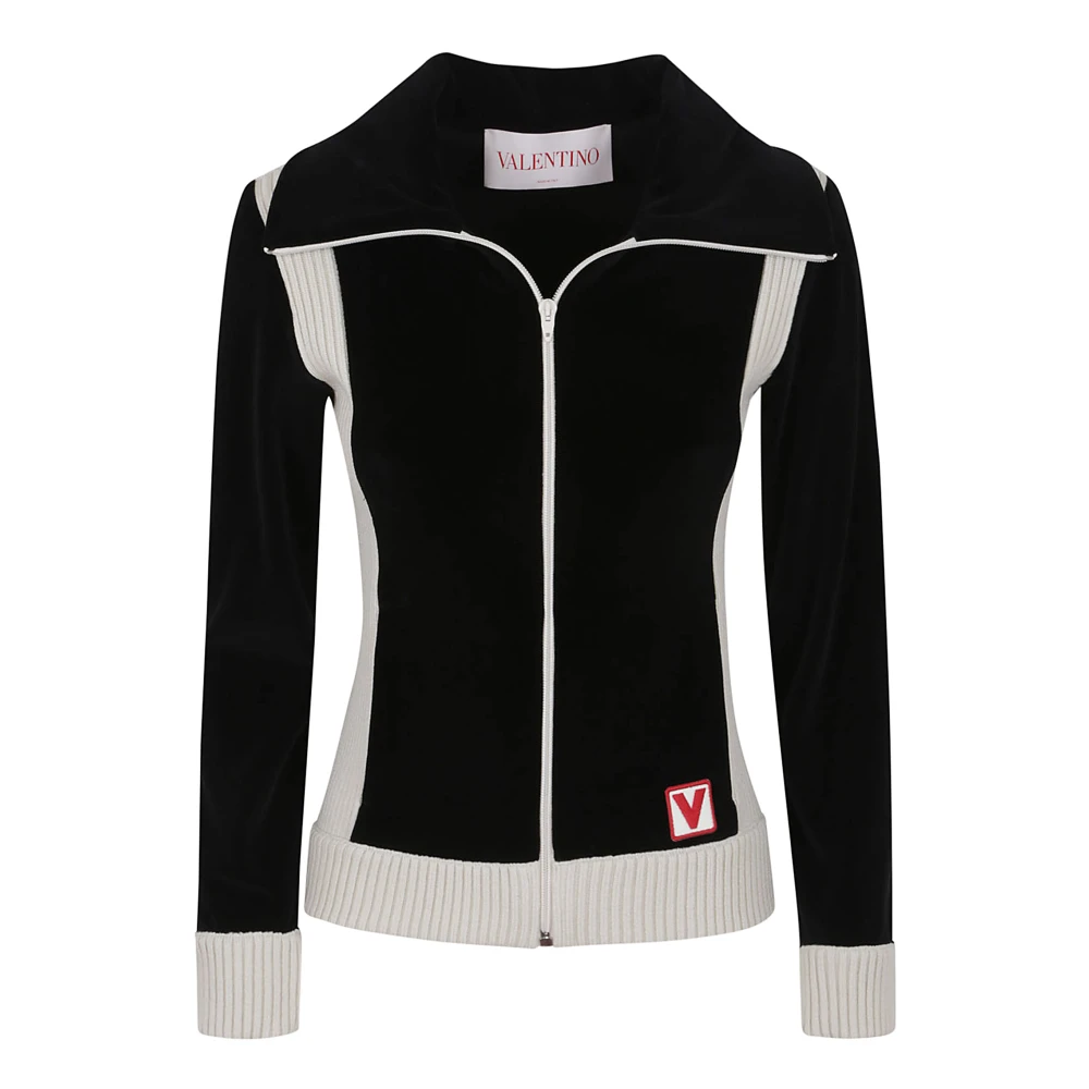 Valentino Garavani Zwart Jersey Sweatshirt Black Dames