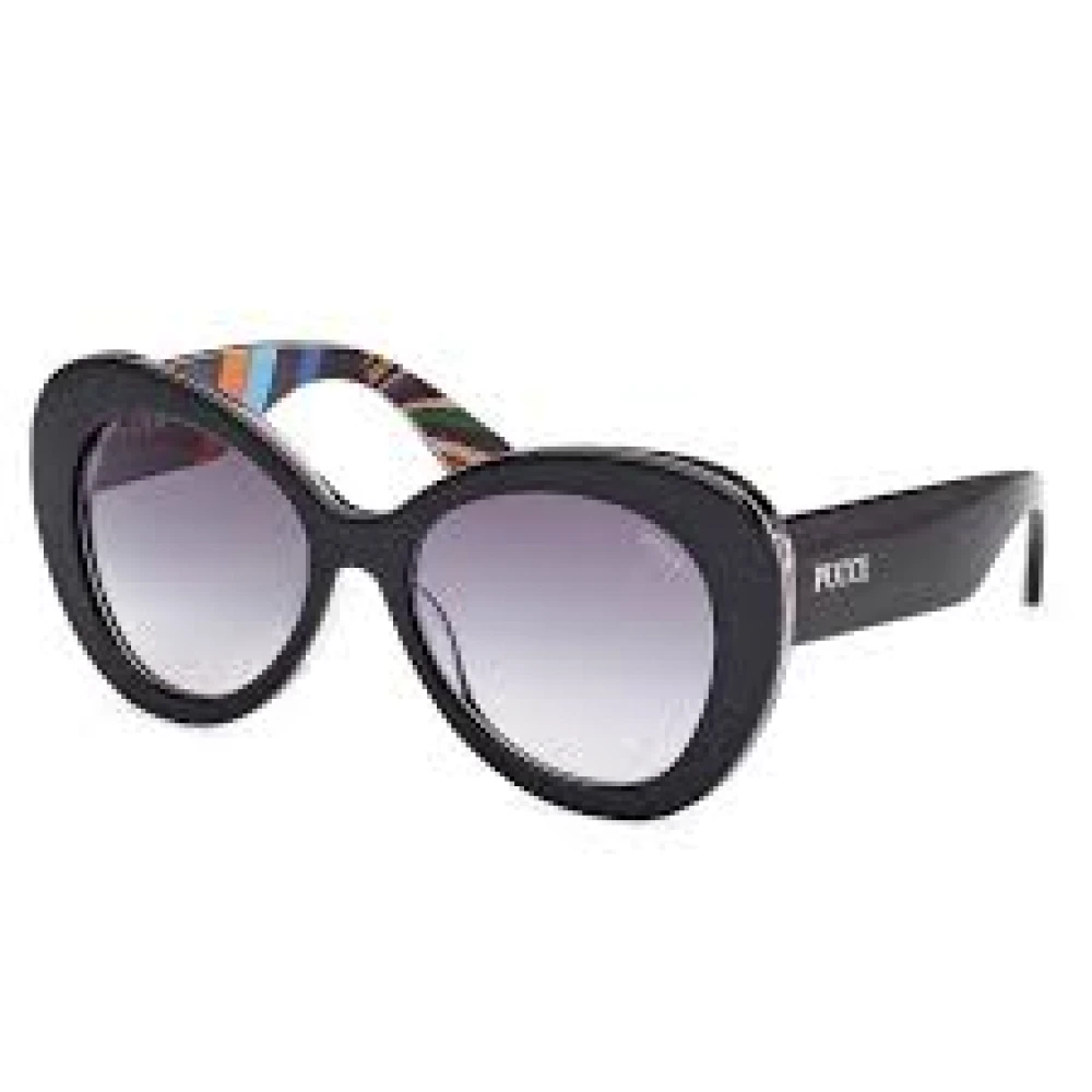 Pucci Women's Black Sunglasses /Texture Blue Gradient - Sunglasses - 56 Mm - Accessories