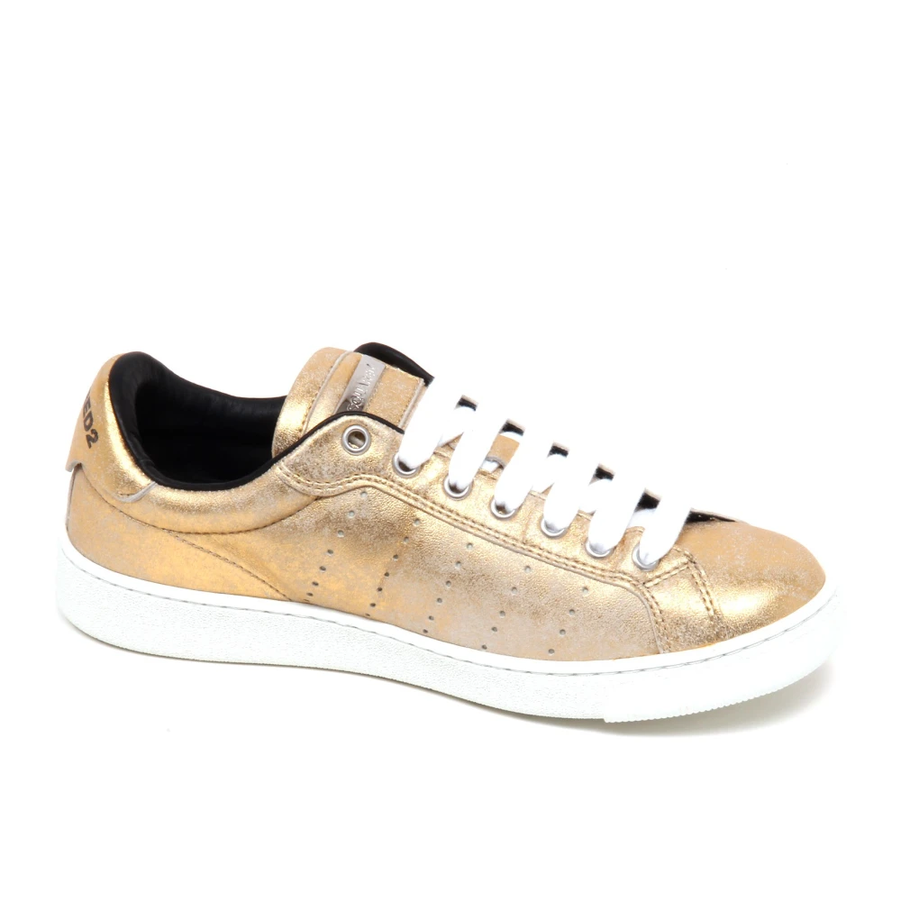 Dsquared2 Vintage effect sneaker Santa Monica Dames Schoenen Geel
