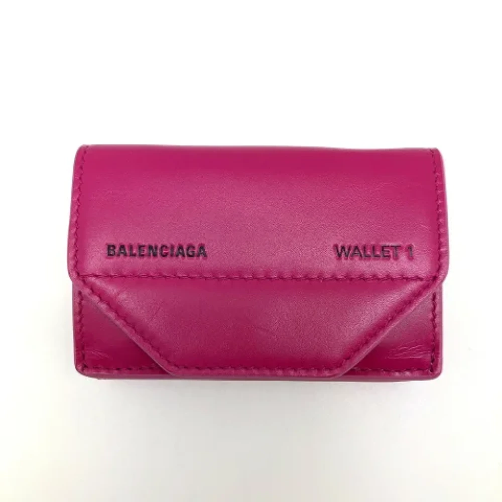Balenciaga Vintage Pre-owned Leather wallets Pink Dames