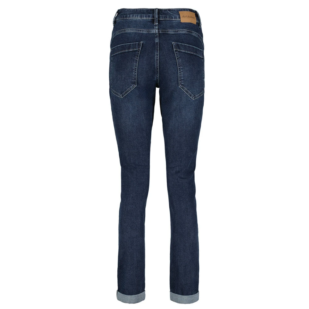 Red Button Sienna Grijs Blauw Geborduurde Jeans Blue Dames