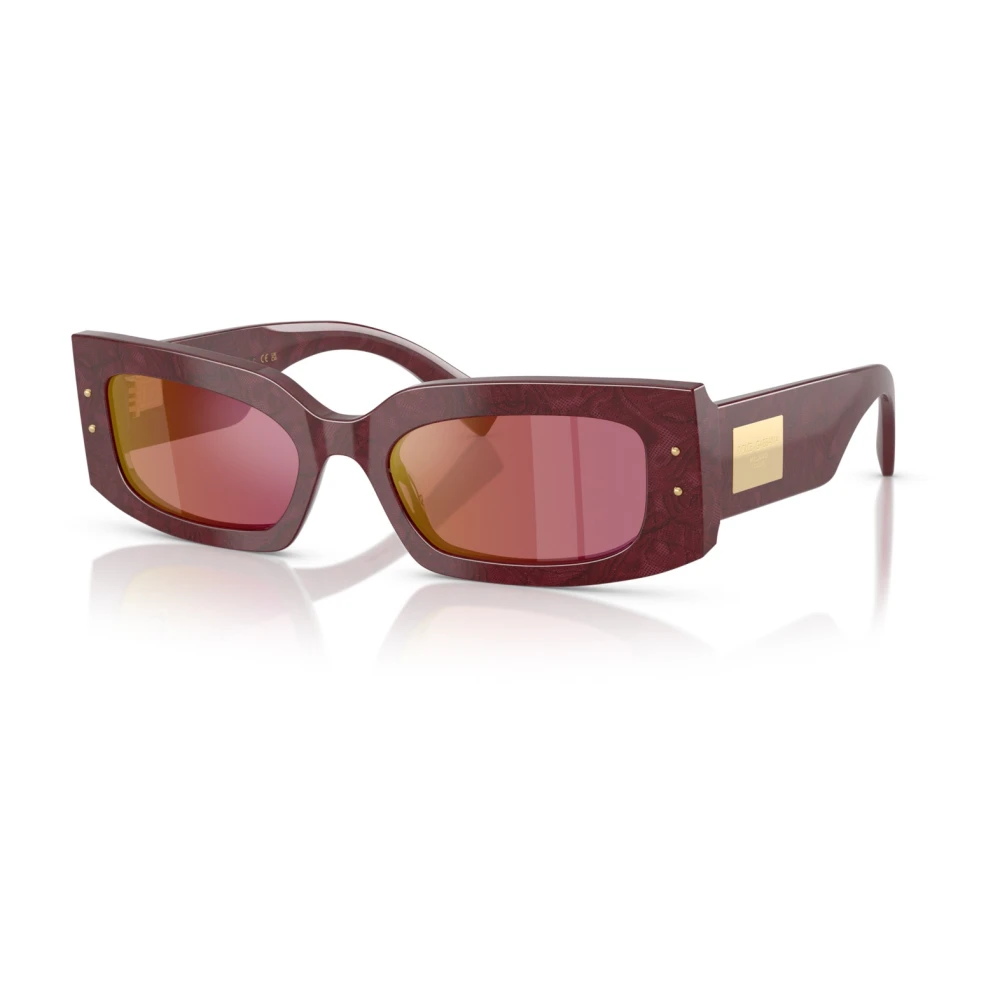 Dolce & Gabbana 0Dg4479 Rectangle Sunglasses - Brown - Image 4