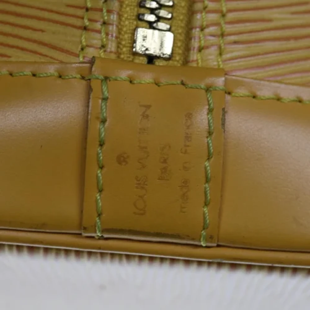Louis Vuitton Vintage Pre-owned Leather louis-vuitton-bags Yellow Dames