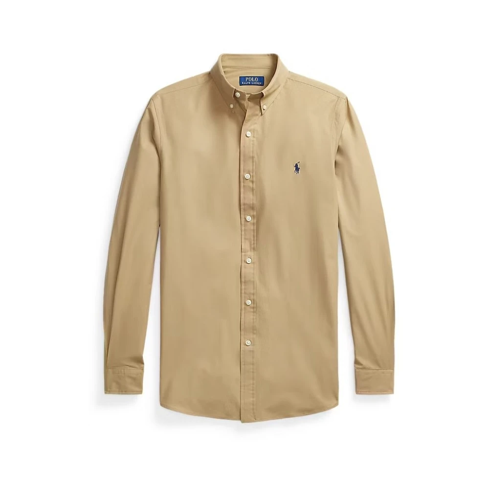 Polo Ralph Lauren Herr Beige Skjortor L, Casual Skjorta