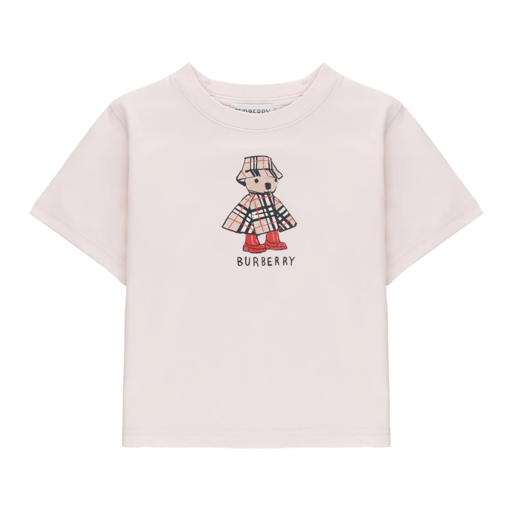 Burberry Girls Pink Cedar T-Shirt - Kids Short Sleeve T-Shirts - 18 M - Kids