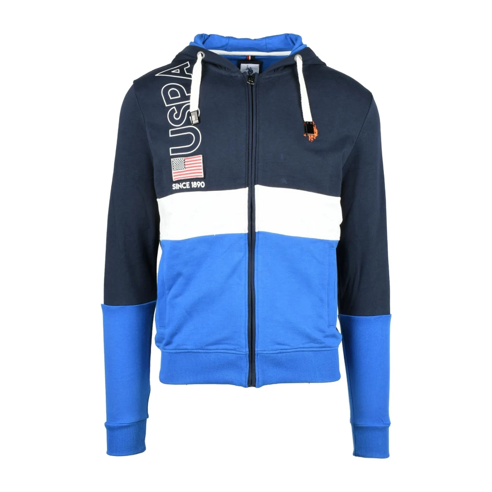 U.s. Polo Assn. Blu Celeste Sweatshirt voor Heren Blue Heren