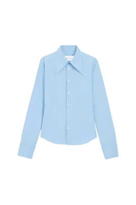 Sharp Collar Adjusted Shirt