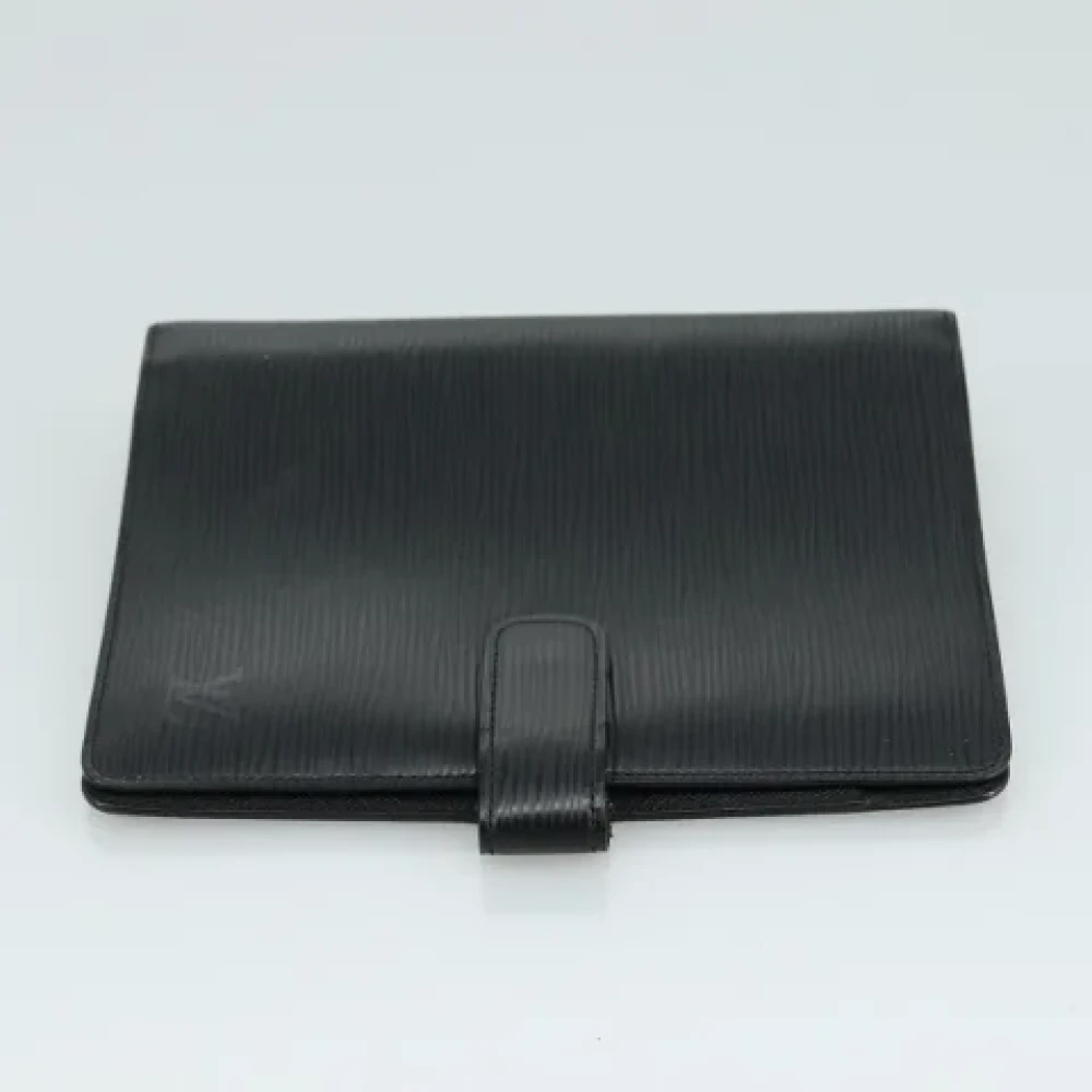 Louis Vuitton Vintage Pre-owned Leather home-office Black Dames