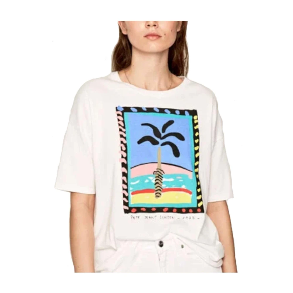 Pepe Jeans Women's White T-Shirts, S, T-Shirts