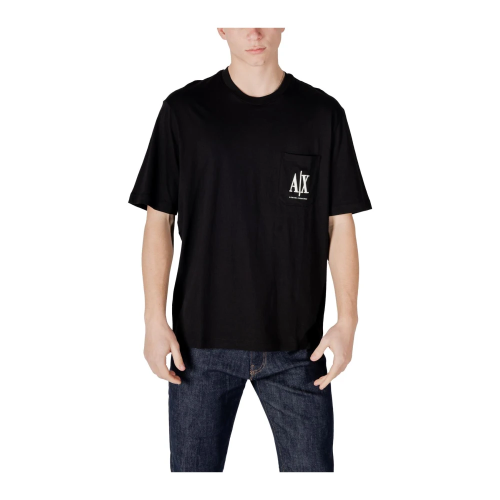 Armani Exchange Herren Schwarz Oberteile, K, Lgröße: