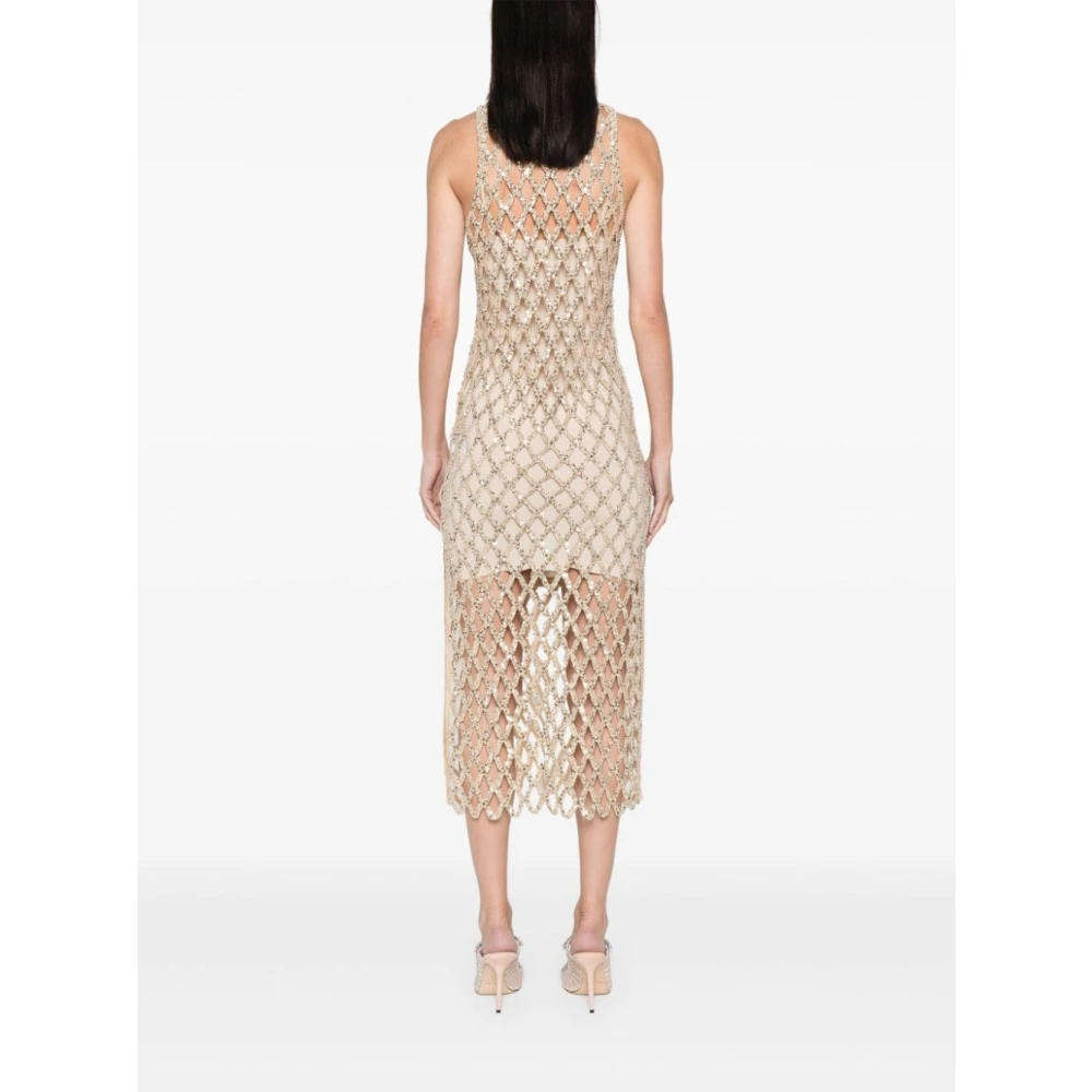 PATRIZIA PEPE Stijlvolle Jurken Collectie Beige Dames