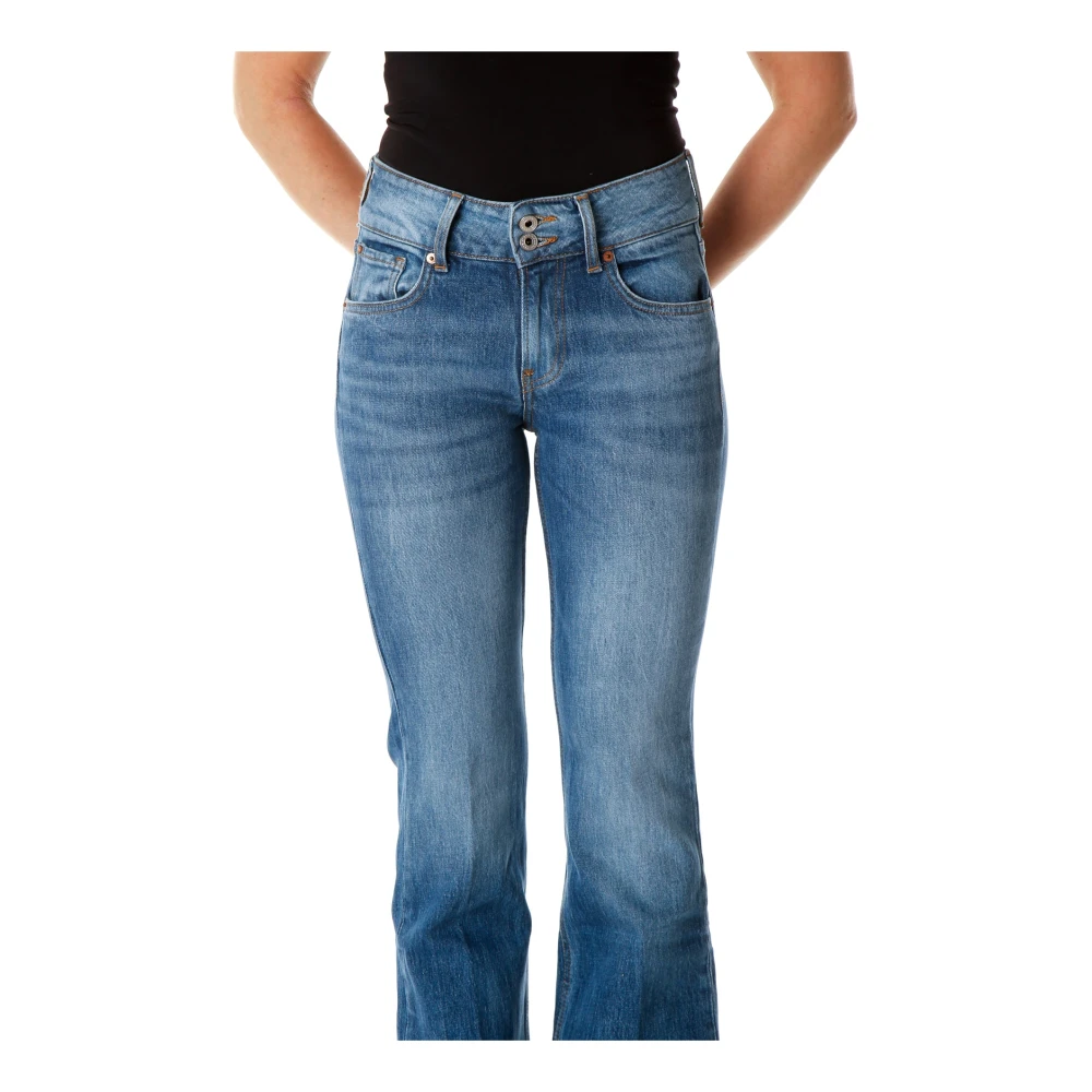 Pepe Jeans Flared Fit Mid Waist Jeans Blue Dames