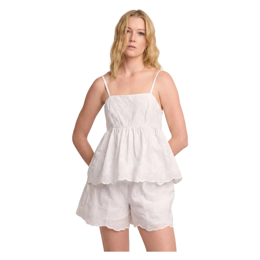 Kocca Women's White Sleeveless Tops, Xs, Libera Vest Top