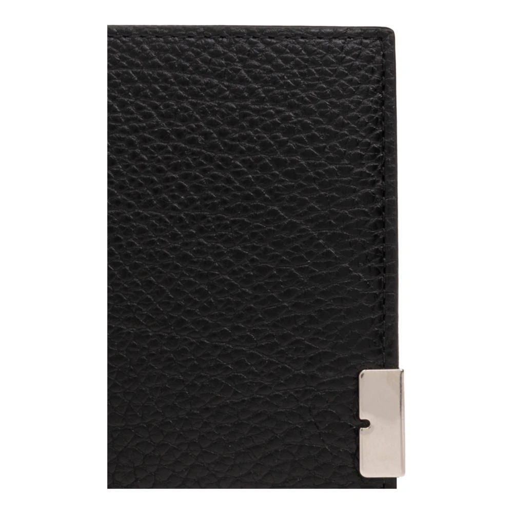 Burberry Leren portemonnee Black Heren