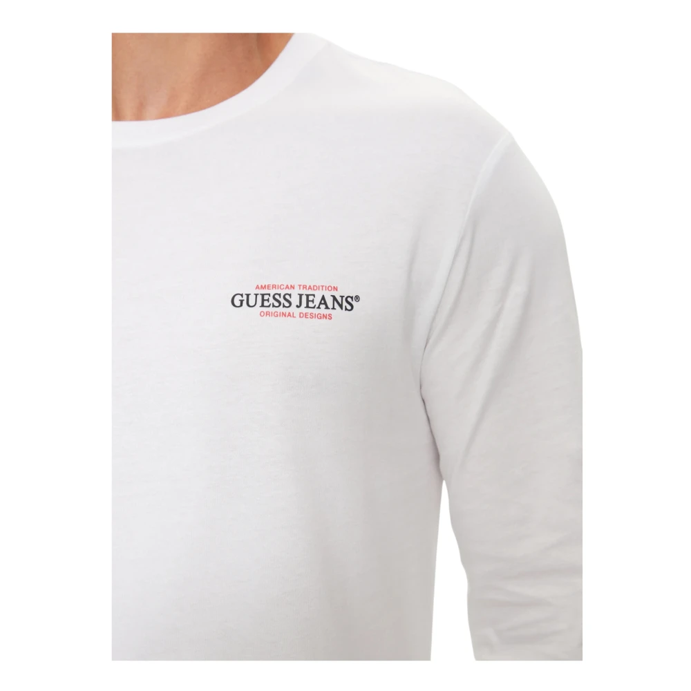 Guess Biologisch katoen Heren Regular Fit T-shirt White Heren