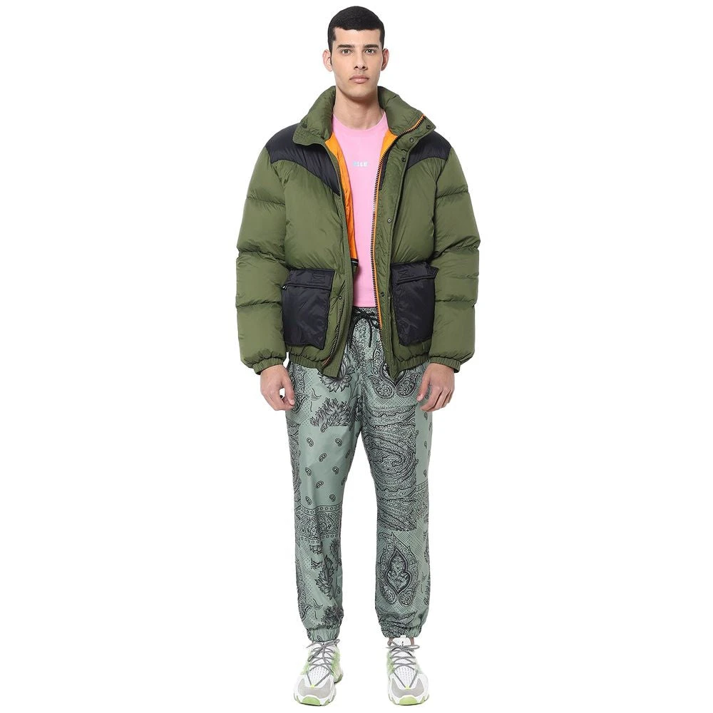 Msgm Nylon Bomberjack met donsvulling Green Heren