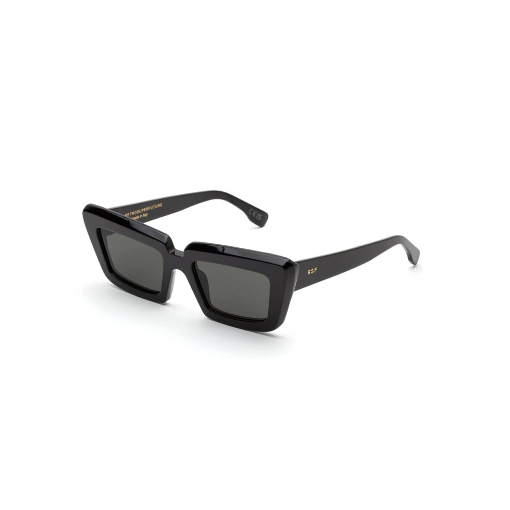 Retrosuperfuture Unisex Black Sunglasses, 57 Mm, Sunglasses