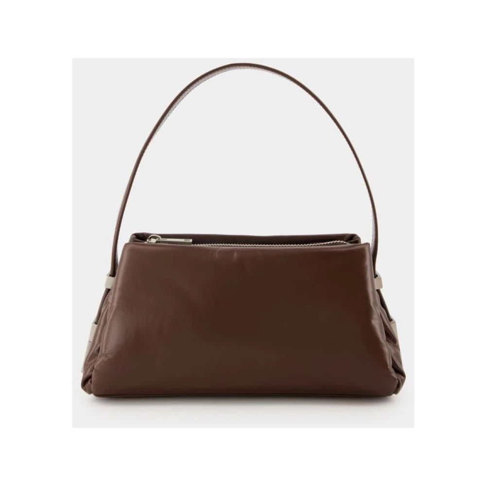 Osoi Choco Brown Leren Schoudertas Brown Dames