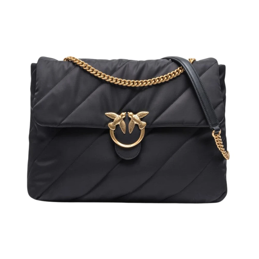 pinko Gewatteerde Love Puff Schoudertas Black Dames