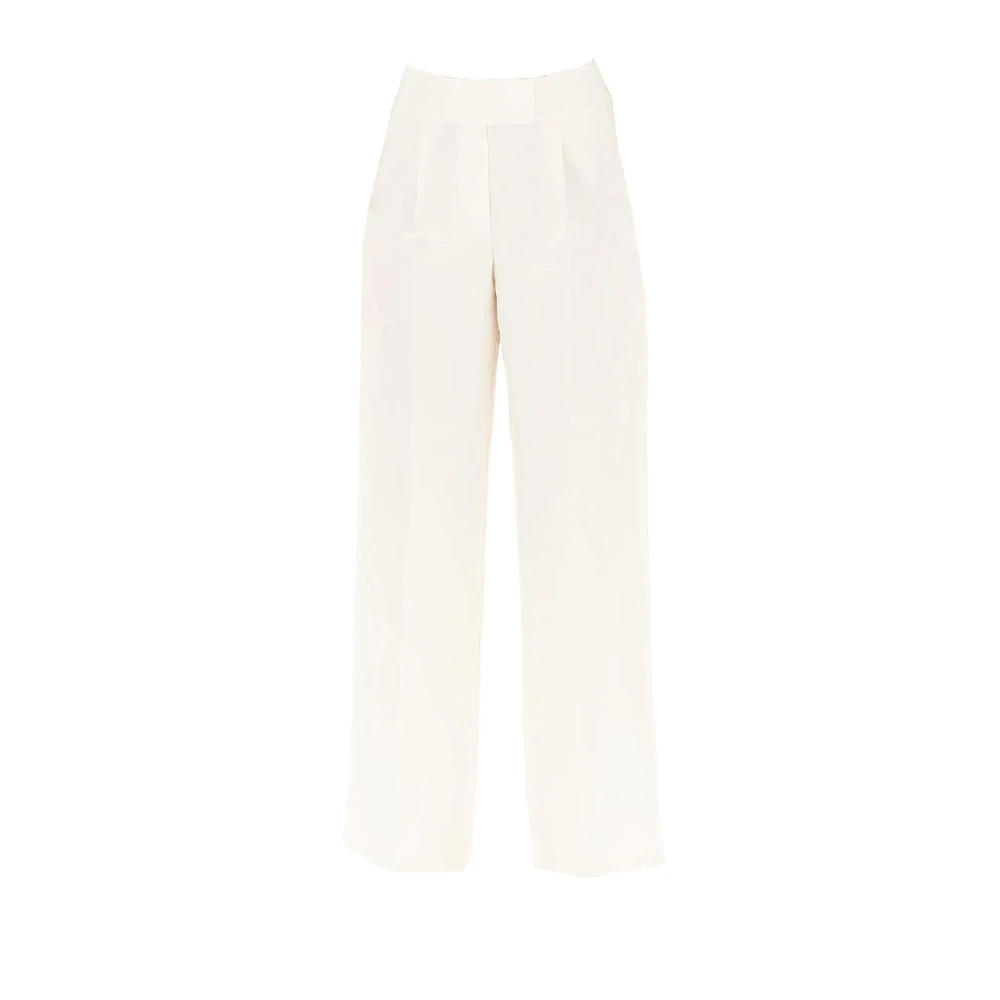 Pennyblack Viscose Wijde Pijp Broek White Dames