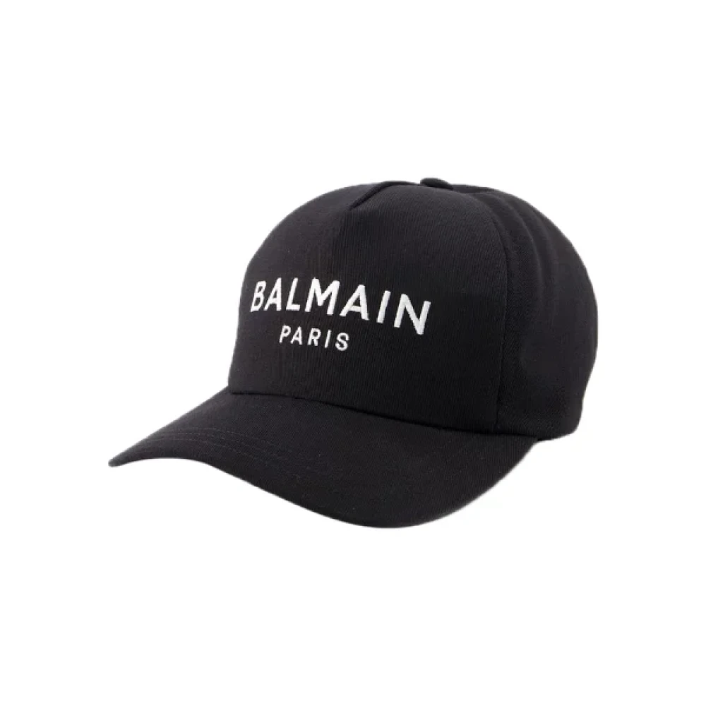 Balmain Cotton hats Black Dames