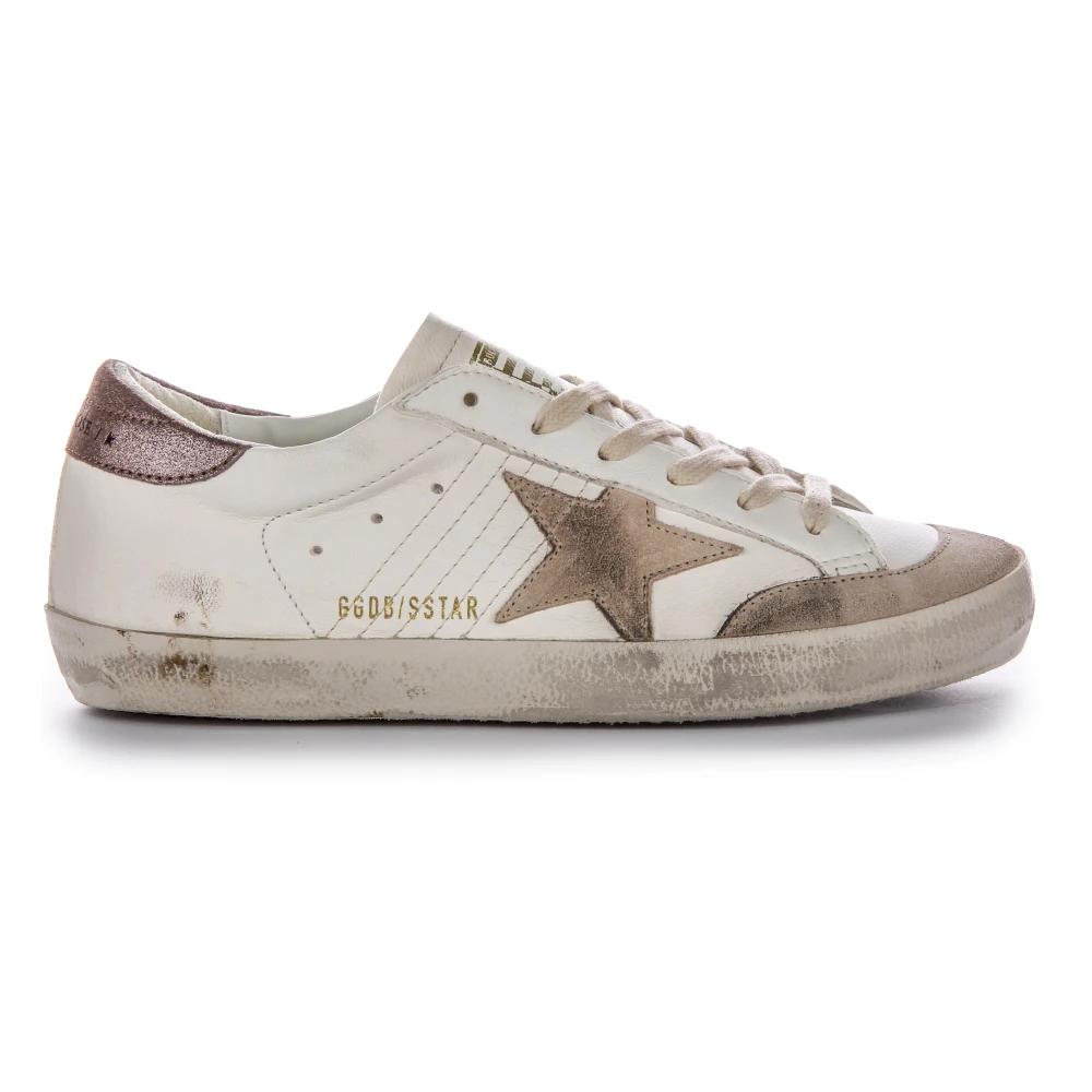 Golden Goose Women's White/Golden Super Star Trainers