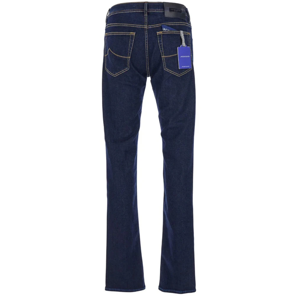 Jacob Cohën Donkerblauwe Slim Fit Denim Jeans Blue Heren