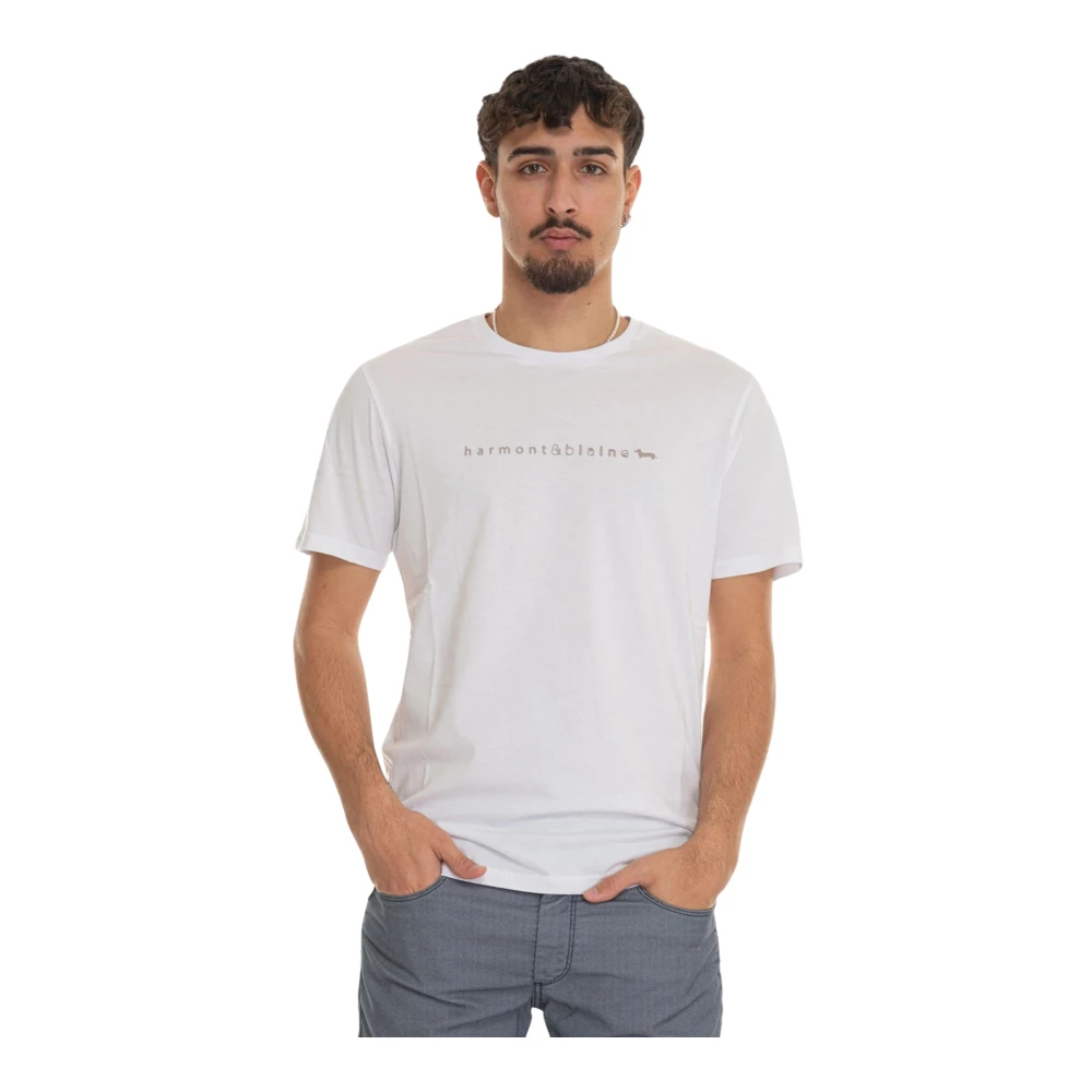 Harmont & Blaine Korte Mouw T-shirt White Heren