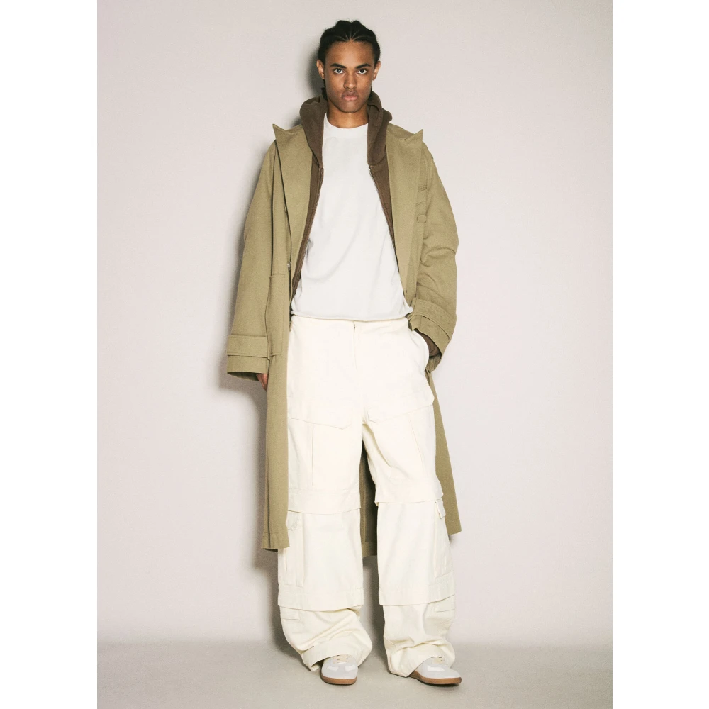 Entire Studios Canvas Cargo Broek Beige Heren
