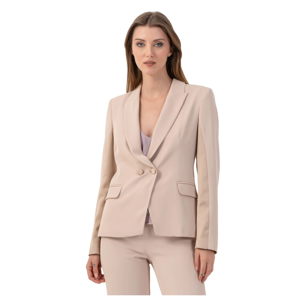 Kocca Femme Beige Vestes, Taille: 40 Fr Giacca Monopetto Sartoriale
