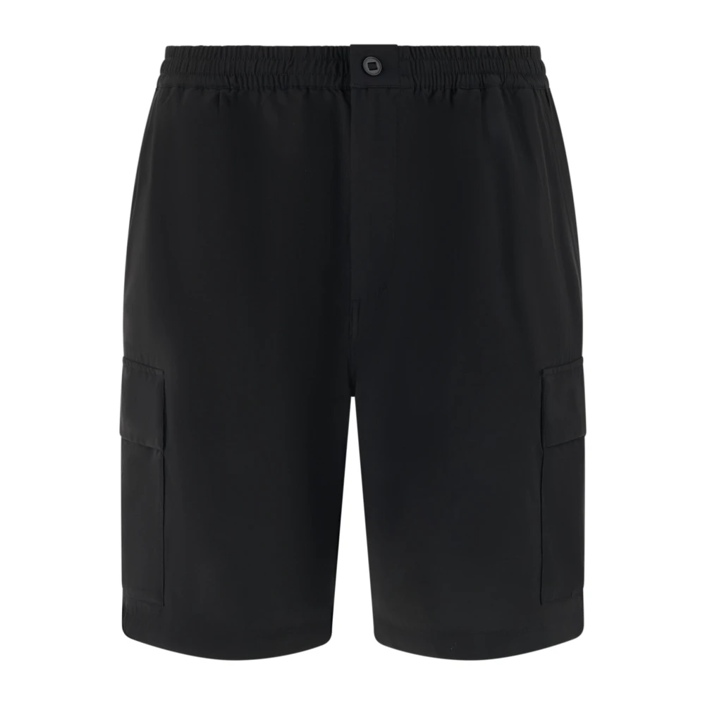 Boggi Milano Uomo Nero - B Tech Stretch Nylon Bermuda Shorts - Shorts - 2XL