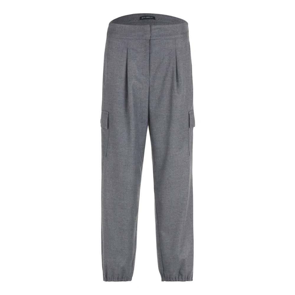 Betty Barclay High-Waist Effen Broek Gray Dames