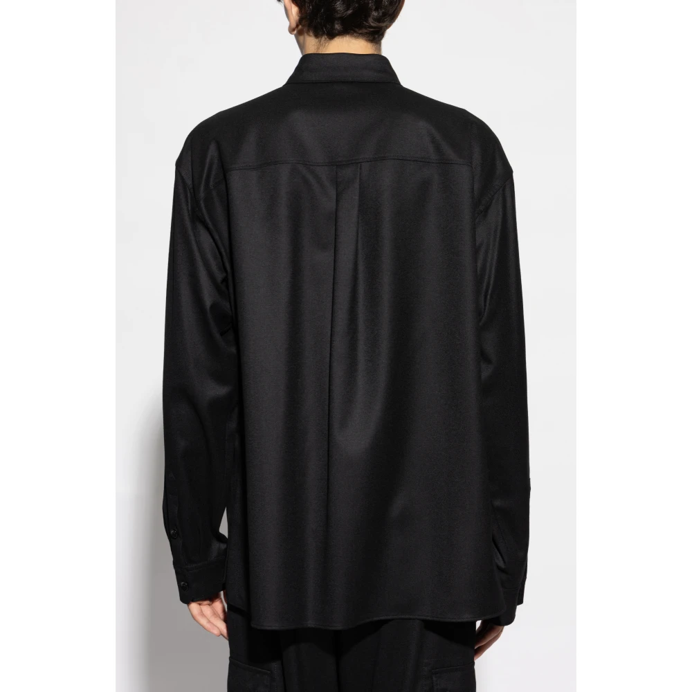 Dolce & Gabbana Wollen overhemd Black Heren