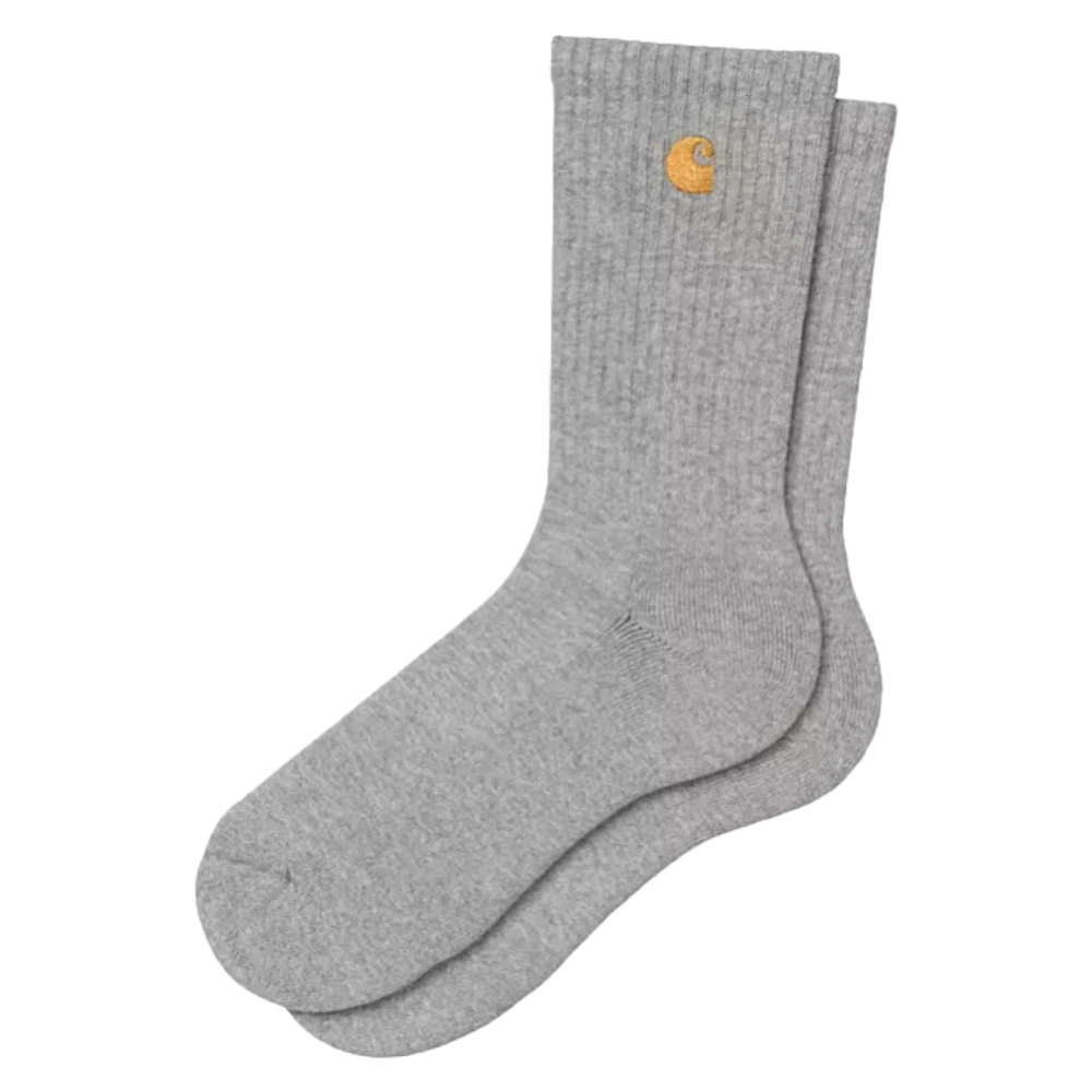 Carhartt WIP Chase Socks Grijs Heather Goud Gray Heren